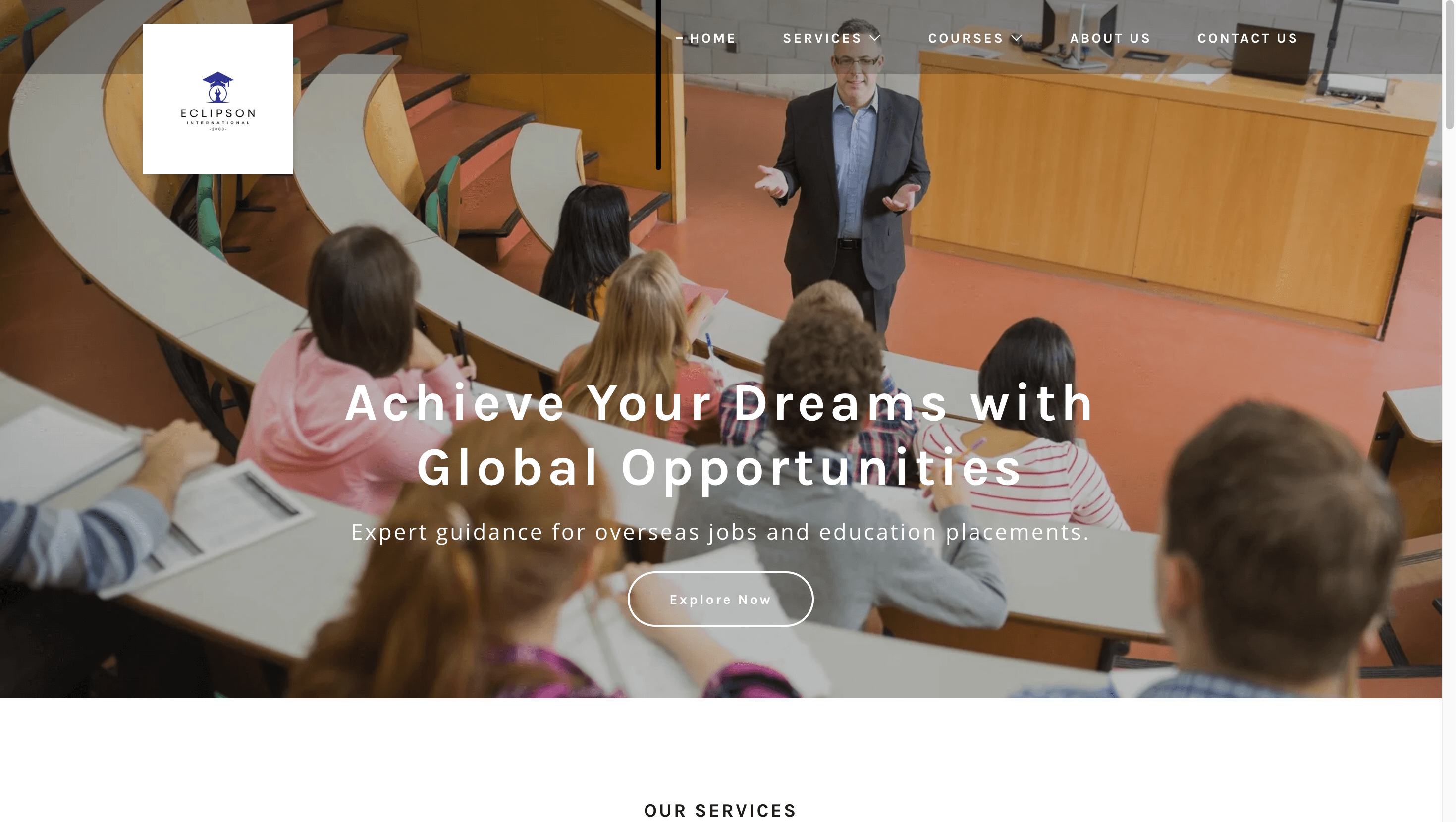 Education and Job Website with Portal